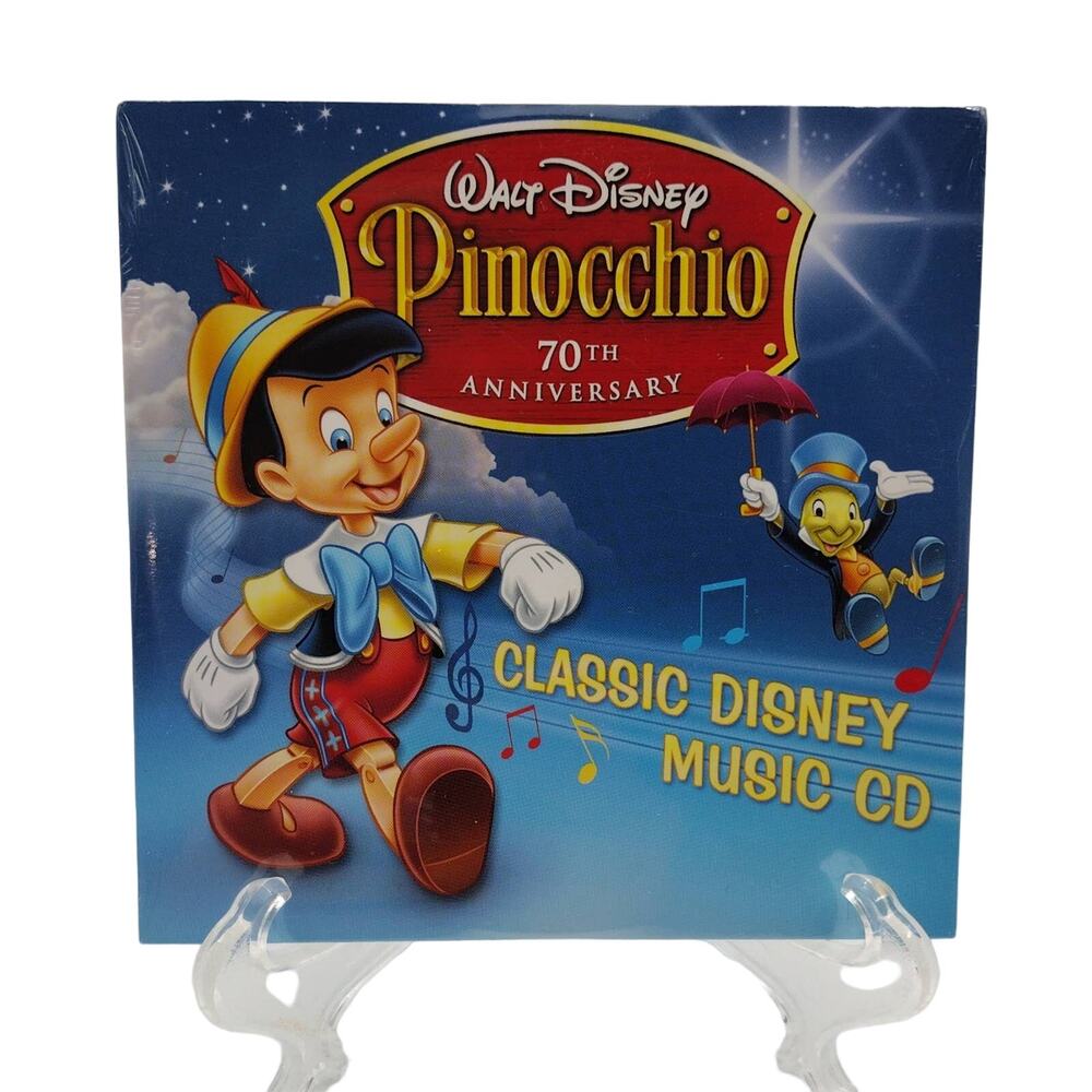 Pinocchio 70th Anniversary Classic Walt Disney Music CD Brand New Sealed Audio